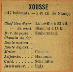 Xousse - Instituteur Egly