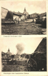 Deutsch-Avricourt 1915 - Einschlagen eines französiches Granate