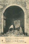 Guerre 1914-15. Les cloches et le porche de l'église de Blémerey. Aux avant-postes en Lorraine