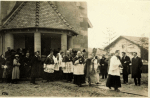 Bénédiction de l'église de Halloville par Mgr Cerretti, Nonce apostolique - 20 novembre 1923
