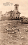 Wiederaufbrau der zerchossenen Kirche durch unsere Feldgrauen - März 1915
