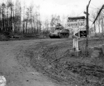 SC 411772 -_M-4 medium tank passing through St. Pole to take part in the drive on Dadonville, 19 November. 1944