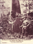 Bei Blamont in den Vogesen am 9. August 1916 abgeschossenes französiches Kampflugzeug   