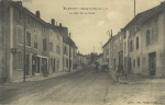 La rue de la Gare - 1922 (emplacement pour timbre 10 c)