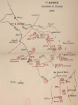 Situation de la l�re Arm�e le 11 ao�t 1914 -1915