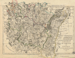 D�partements et districts de Lorraine et d'Alsace - Rigobert Bonne � 1790