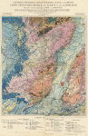 Carte g�ologique murale de l'Alsace et de la Lorraine - Emmanuel Margerie - 1930