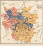 Carte de la Lorraine et du Barrois � la fin du XVIe si�cle - 1880