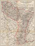 Elsass-Lothringen. Verkleinerte Ausgabe der Algermissen'sche Spezialkarte - W. Heinrich -1912
