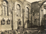 Ancerviller. Intérieur de l'église bombardée - 3 septembre 1915