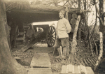 Blémerey (près). Bois de la ferme de l'Étang ; cantonnement de la batterie de 155 long - 14 décembre 1916