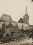 Herbéviller. L'église bombardée - 21 août 1916